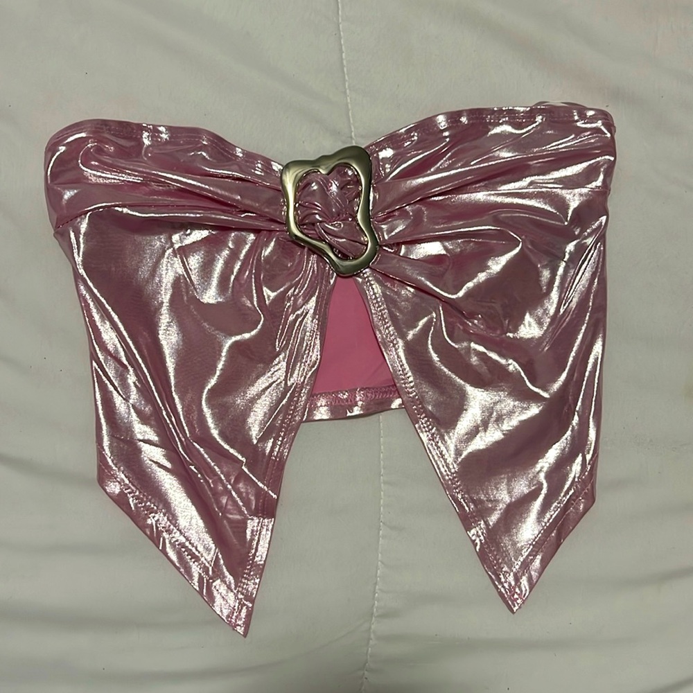 Light pink Chrome women top
